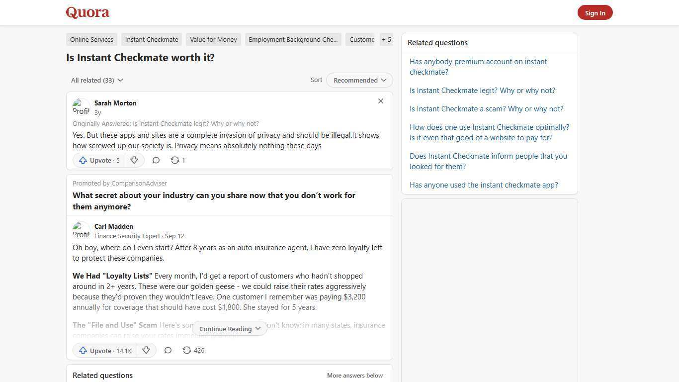 Is Instant Checkmate worth it? - Quora